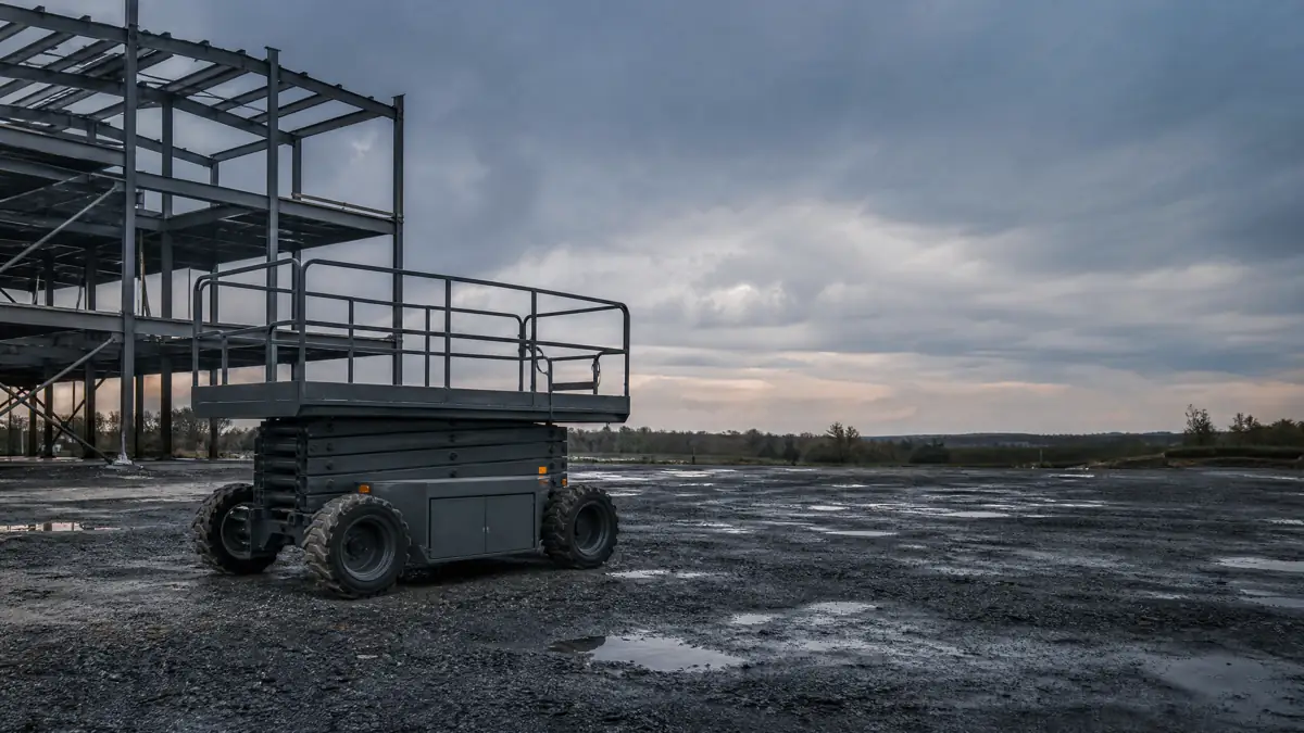 Rough Terrain Scissor Lifts jobsite access in Greenville